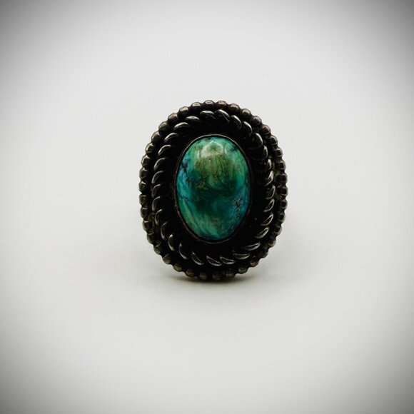 Vintage Sterling Ring — Signed “ER” — Size 6.5, 7g - Picture 1 of 5